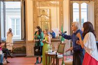 Vittorio Sgarbi inaugura la collettiva dei giovani artisti russi e internazionali: 'Ambientarti II'
